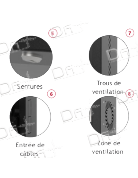 Coffret DVR-NVR 200mm Vitrée Noir - CDN20VN - dfiplus Coffret DVR-NVR 200mm Vitrée Noir - CDN20VN - dfiplus