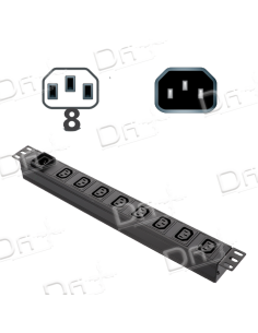 Bandeau 19" 8 prises C13 & C14 - B1981314 - dfiplus
