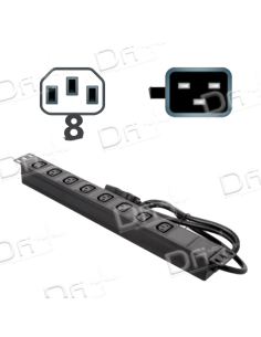 Bandeau 19" 8 Prises C13 & C20 - B1981320 - dfiplus