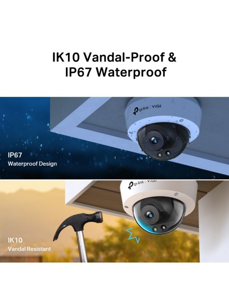 TP-Link VIGI C240 4MP Dome Full-Color Camera 4mm
