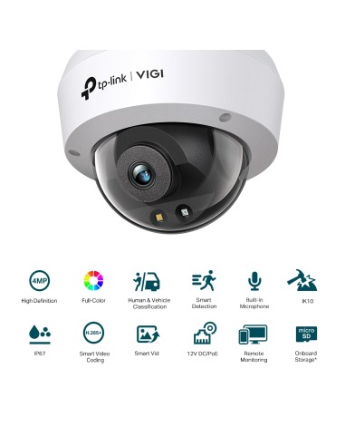 TP-Link VIGI C240 4MP Dome Full-Color Camera 2.8mm