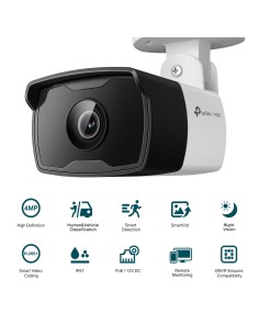 TP-Link VIGI C340I 4MP Bullet IR Outdoor Camera 6mm 2