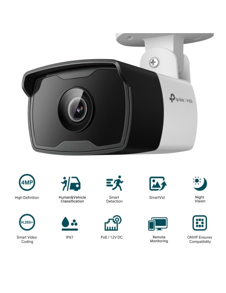 TP-Link VIGI C340I 4MP Bullet IR Outdoor Camera 4mm