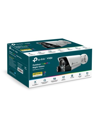TP-Link VIGI C340S 4MP Bullet Outdoor ColorPro...