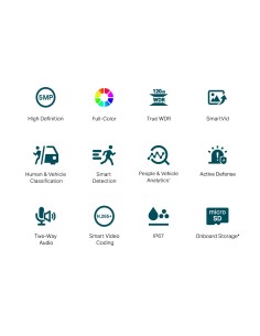 TP-Link VIGI C350 5MP Bullet Outdoor Full-Color Camera 2.8mm 2