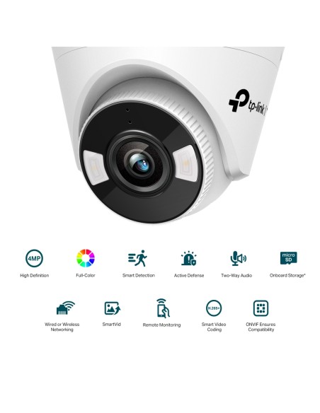 TP-Link VIGI C440-W Wi-Fi 4MP Turret Full-Color Camera 4mm