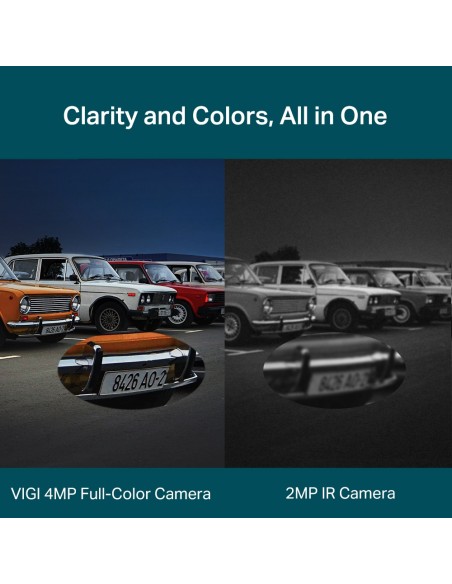 TP-Link VIGI C540V 4MP Pan Tilt Dual-Lens Varifocal Outdoor ColorPro Camera 4mm