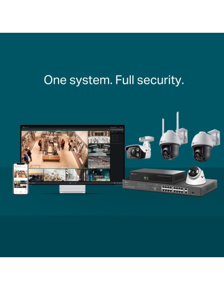 TP-Link VIGI C540 4MP Pan Tilt Outdoor Full-Color Camera 4mm