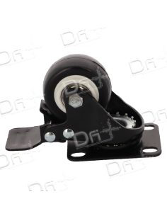 Kit 2 Roulettes avec Frein pour Baies - K2RAFB19 - dfiplus