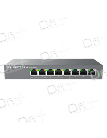 Grandstream Layer 2 Lite Switch 8 Ports GE - 4 Ports POE - GWN7711P - dfiplus Grandstream Layer 2 Lite Switch 8 Ports GE - 4 Ports POE - GWN7711P - dfiplus