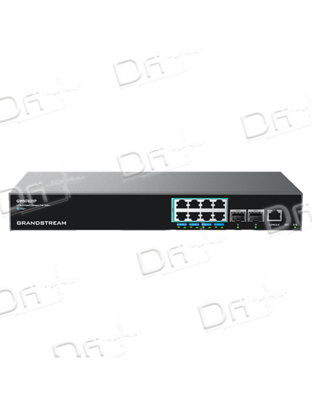 Grandstream Layer 3 Switch 8 Ports 2.5 GE - 2 x SFP+ PoE - GWN7821P - dfiplus Grandstream Layer 3 Switch 8 Ports 2.5 GE - 2 x SFP+ PoE - GWN7821P - dfiplus