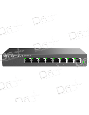 Grandstream Unmanaged Network Switch 8 Ports RJ45 - 4 Ports PoE+ - GWN7701P - dfiplus