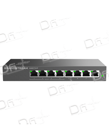 Grandstream Unmanaged Network Switch 8 Ports RJ45 - 4 Ports PoE+ - GWN7701P - dfiplus Grandstream Unmanaged Network Switch 8 Ports RJ45 - 4 Ports PoE+ - GWN7701P - dfiplus