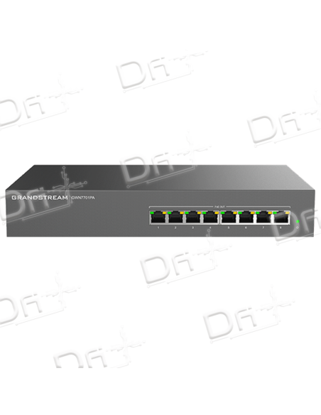 Grandstream Unmanaged Network Switch 8 Ports RJ45 - 8 Ports PoE+ - GWN7701PA - dfiplus