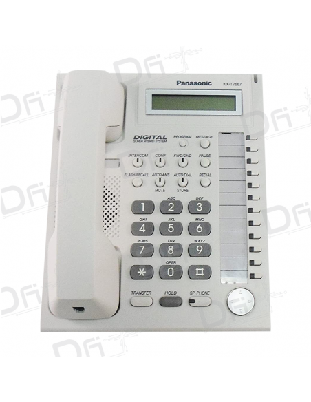 Panasonic KX-T7667 Digital Phone White - dfiplus