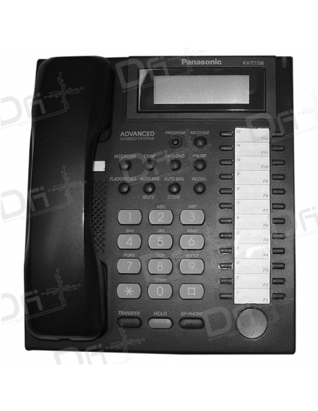 Panasonic KX-T7736 Digital Phone Black - dfiplus
